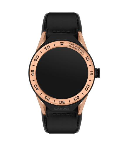 TAG Heuer Carrera Connected Modular 45 Black Titanium / Rose Gold / Black Calf